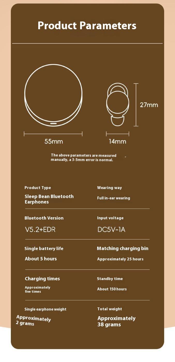 X68 Sleep Bean Mini Wireless Earbuds Touch Noise Reduction Headphone In-Ear nirkabel TWS Bluetooth earphone Panggilan Jelas Bass headset Dual-Ear Earbuds Berumur Tahan Lama X68 Sleep Bean Mini Wireless Earbuds Touch Noise Reduction Headphone In-Ear nirkabel TWS Bluetooth earphone Panggilan Jelas Bass headset Dual-Ear Earbuds Berumur Tahan Lama