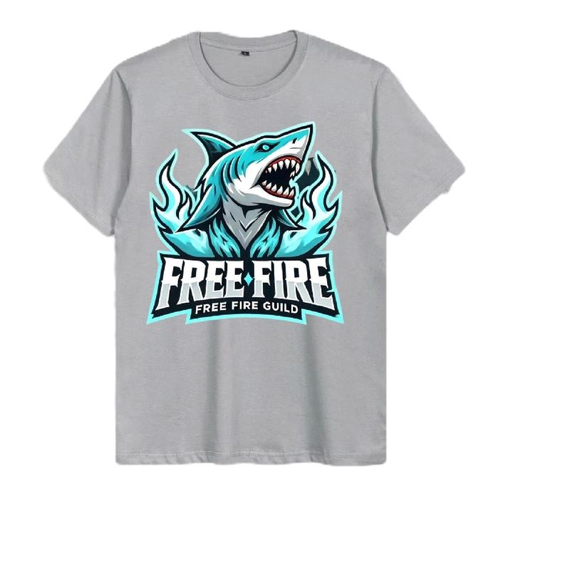 baju distro anak laki laki free fire untuk anak usia 1-8 tahun bahan katun kombet 30s baju  youngster  ff Fashion 5
