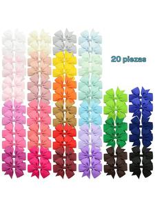 Pasador para el cabello con diseño de moño en color aleatorio, accesorios para el cabello coloridos y lindos para niñas, tocado minimalista adecuado para cabello grueso