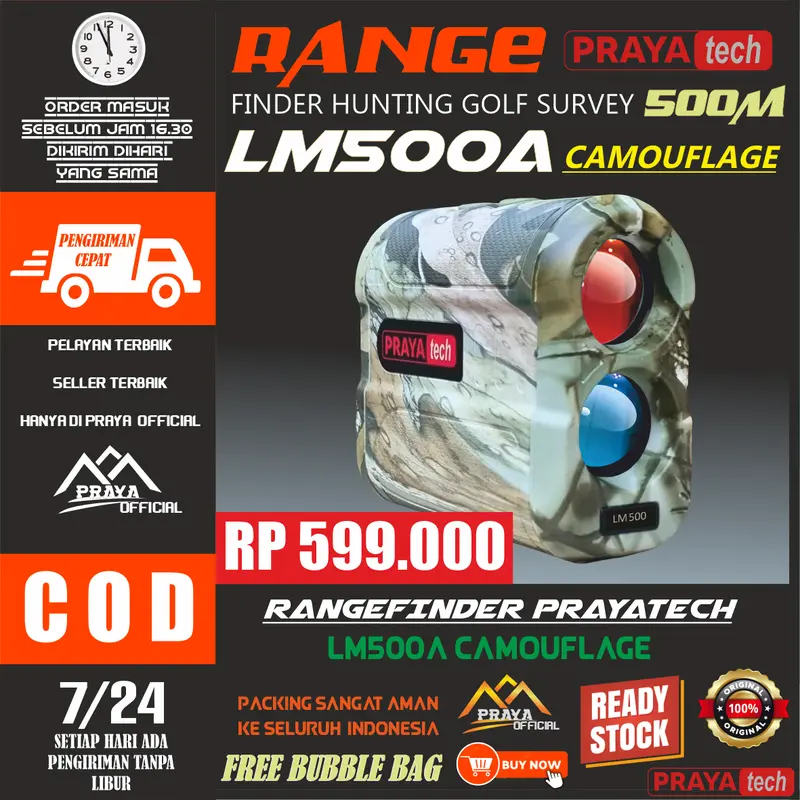 RANGE FINDER Rangefinder Teropong laser ukur jarak 600m 600 meter PRAYATECH 0