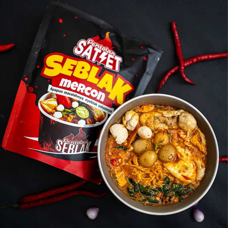Pentolan Satset - Paket Bundling Seblak Asam Manis dan Seblak Mercon 3