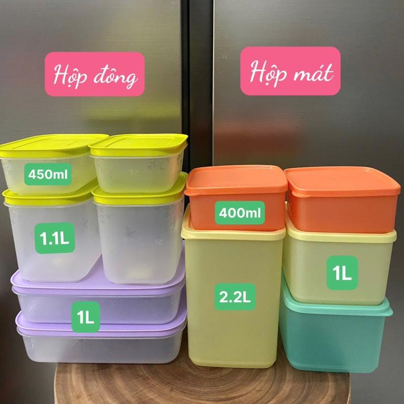 Bộ hộp trữ đông và mát Tupperware Set 11 hộp nhựa nguyên sinh bảo hành trọn đời