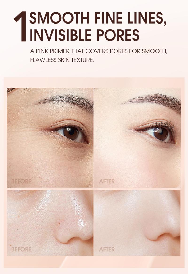 Product Introduction of 【Buy 1 Take 1】O.TWO.O Face Primer Base Makeup Oil-Control 20Ml Invisible Pore Smooths Fine Lines Brighten Moisture Primer For Face Cosmetics Texture Moist smooth Cosmetic Makeup 37