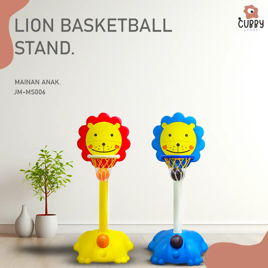 Lion Basketball - Mainan Ring Basket Anak Bonus Dart Board Magnetic Mainan Ring Lempar Dan Mainan Tembakan