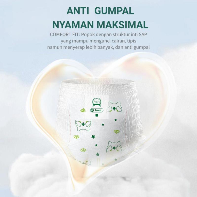 2Pack-VeryBabe SAP Popok Bayi Diapers Bayi S/M/L/Xl/XXL/XXXL/XXXXL Tipis Bernapas Tinggi Serap Anti Gumpal Kering Merah 2