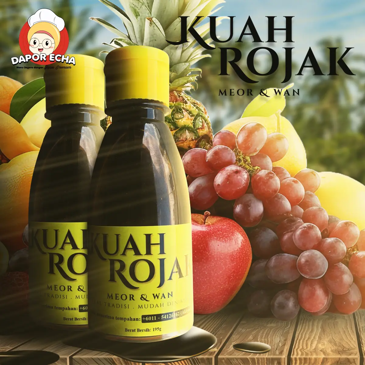 Kuah Rojak Meor & Wan By Kak Echa Food Jam & Fruit Flavour Enhancer