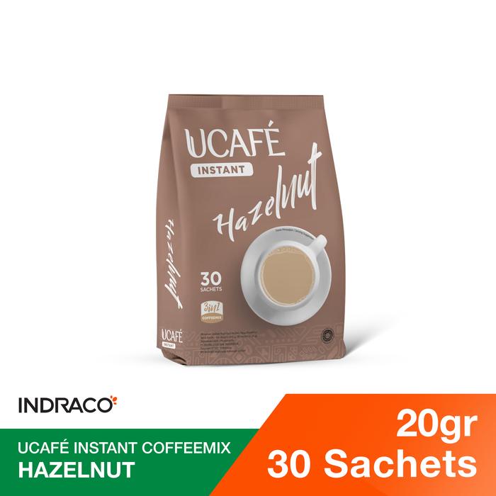 Gambar UCAFE Instant Coffee Hazelnut P30 (30 sachets x 20g) dari INDRACO Store Kab. Gresik Tokopedia