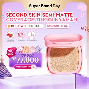 【TERLARIS】Glad2Glow Perfect Cover Cushion Refill - Concealer Foundation Wajah Extract Mencerahkan Waterproof Long Lasting Compact | skin tint refill cushion anti oksidasi dan tahan lama fondation | cushionnya glad2glow cushion g2g shade