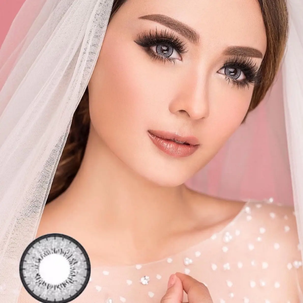 (Free case) Urban/Gel UNIVERSAL 15mm Normal s/d -10.00 Softlens ring Contact Lens Soflens Box Eye Lensa