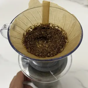 Breve Kertas Filter Saringan Kopi V60 Drip Coffee Paper Filter Cone 01 02