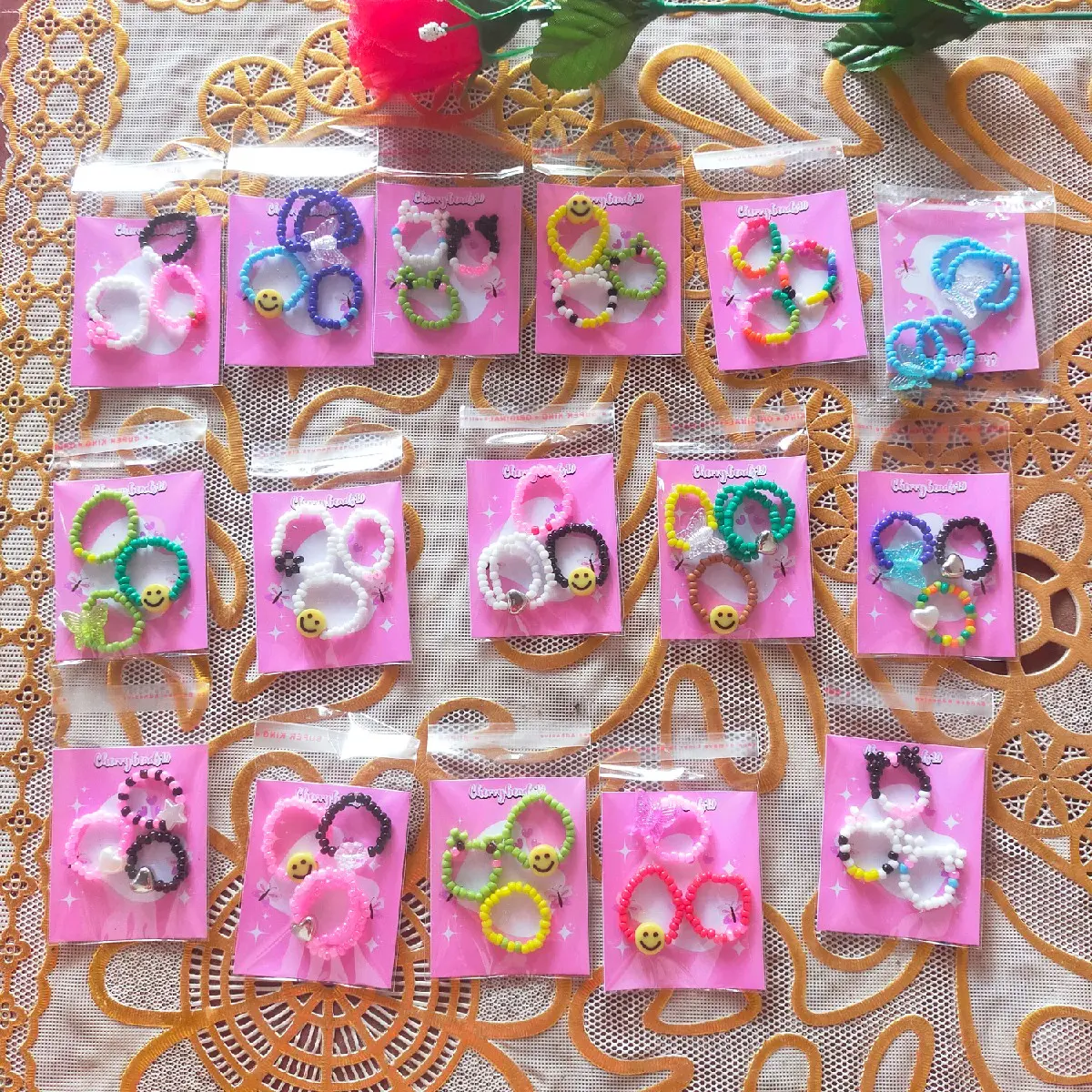 Cincin Manik Korea Banyak Warna Elegan - Model Terbaru - Rings