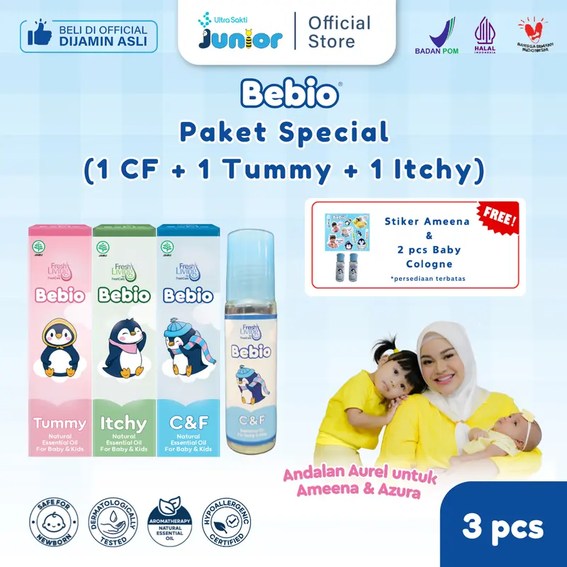 [Paket Spesial] Bebio C&F+Tummy+Itchy 0