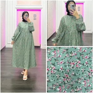 ARSY MIDI DRESS WANITA MUSLIM FASHION / HIJAB FRIENDLY Motif Bumil Gamis