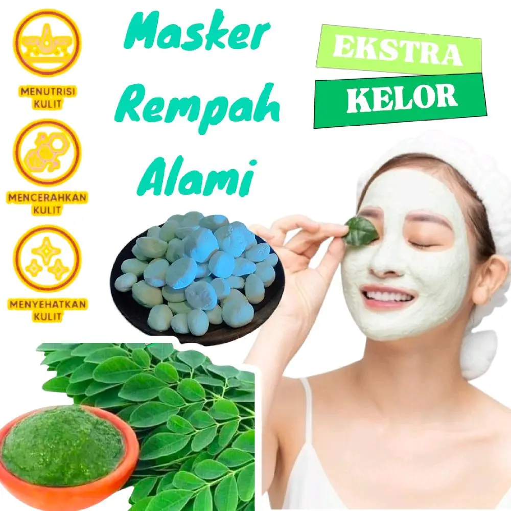 Bedak dingin Masker Daun Kelor Flek Bandel
