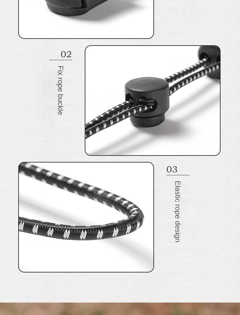 Product Introduction of ISE MOUNT 2 pieces Trekking pole rope with buckles,multifunctional elastic strap,Backpack external buckle 8