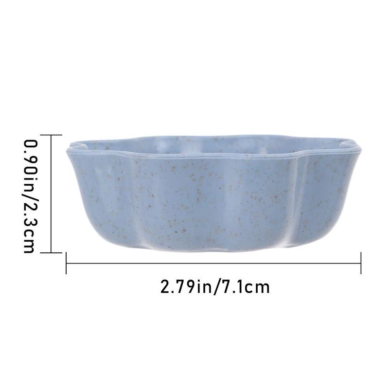 Kitchen Sauce Oil Salt Plum Bossom Shaped Dish Seasoning Bowl Small Plates 2