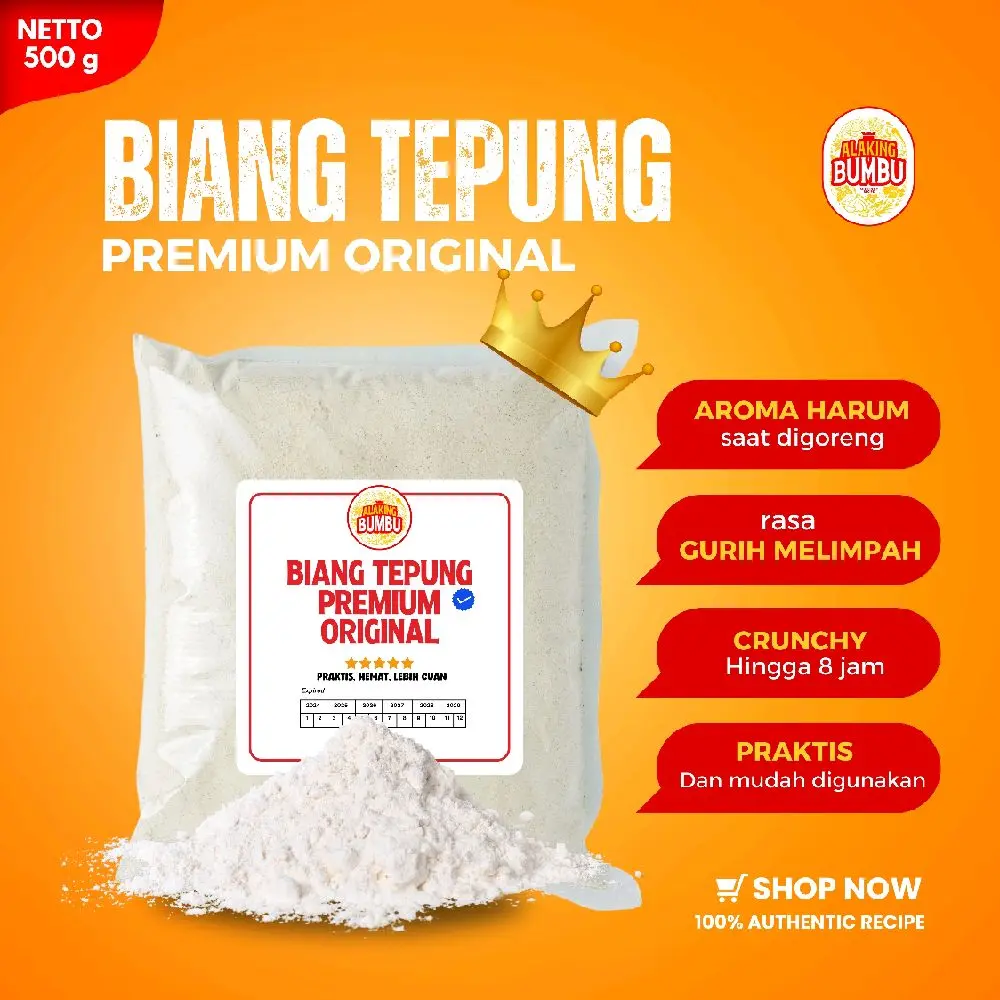 ALAKING BUMBU BIANG TEPUNG ORIGINAL PREMIUM /TEPUNG AYAM KRISPI Bahan Kentang Masakan