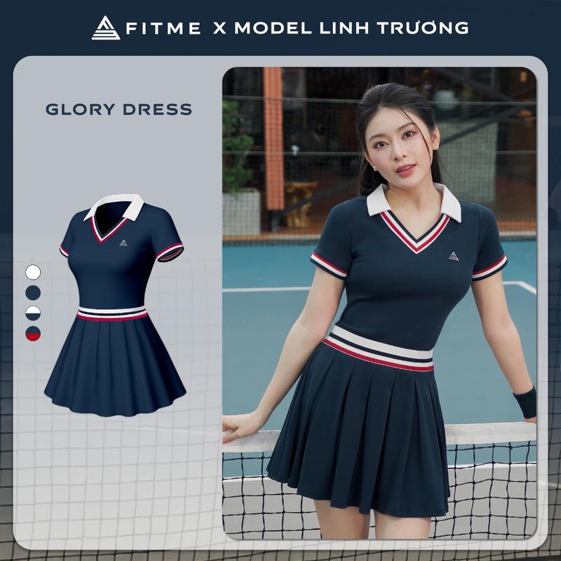  Váy tennis pickleball nữ Fitme GLORY EA thoáng khí chống nắng kèm quần bảo hộ chơi thể thao DPSP01 