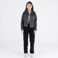 Gambar Benhill Dani Jacket Denim Wanita Outer Jaket Jeans Biru dan Hitam Nyaman - Black, S dari Benhill Kota Surabaya 2 Tokopedia
