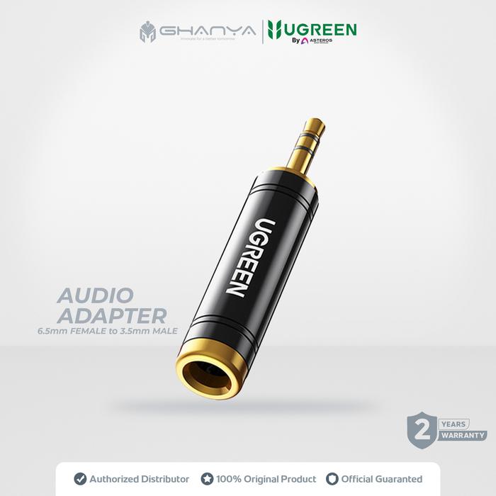 Gambar UGREEN Converter Audio Jack 6.5mm Female To AUX 3.5 mm Male Adapter Converter AUX 3.5 mm 60711 dari ghanya Kab. Tangerang Tokopedia