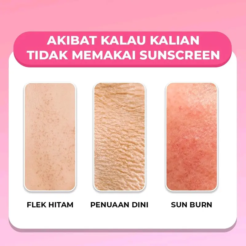 Newfivez Serum Sunscreen spf 45 pa+++ hybrid sunscreen  Perawatan Wajah Mencerahkan Berjerawat Kering untuk kulit kering dan bruntusan 1