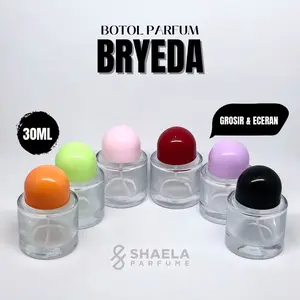 Botol Perfum Lucu imut Bryeda 30ml Bulat Kaca tebal Banyak Varian Warna Parfum Unisex Parfume Mins0 Pria