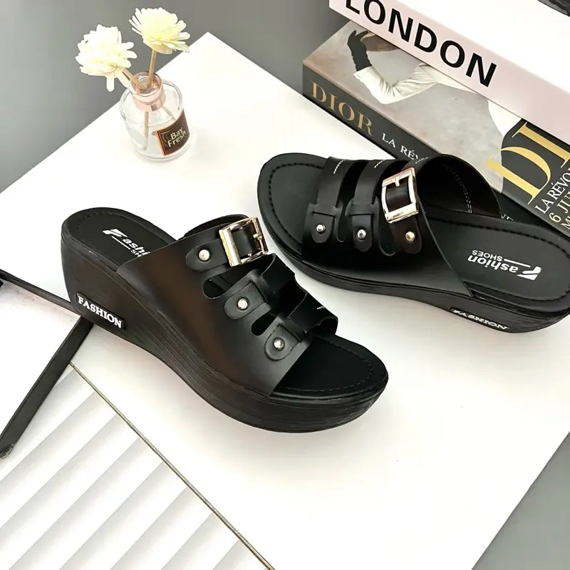 Sandal Wanita Wedges Pesta Model Terbaru 2023 Sendal