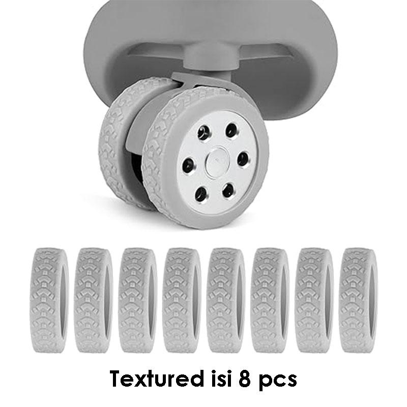 Pelindung Roda Koper Silikon Luggage wheel Isi 4Pcs Dan 8Pcs Silicon Kabin 7