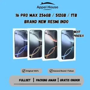 (AppelHouse x RBS.gadget) iPhone 16 Pro Max 256GB 512GB 1TB New Garansi Resmi Indo GDN TAM