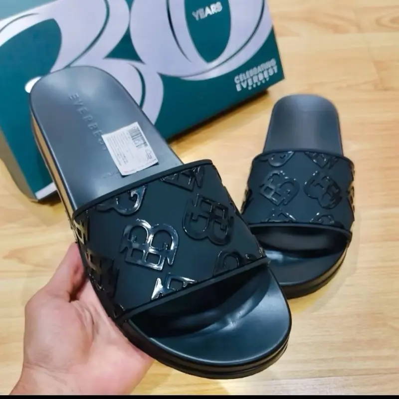 Sandal slip on casual premium evebes pria/wanita free box