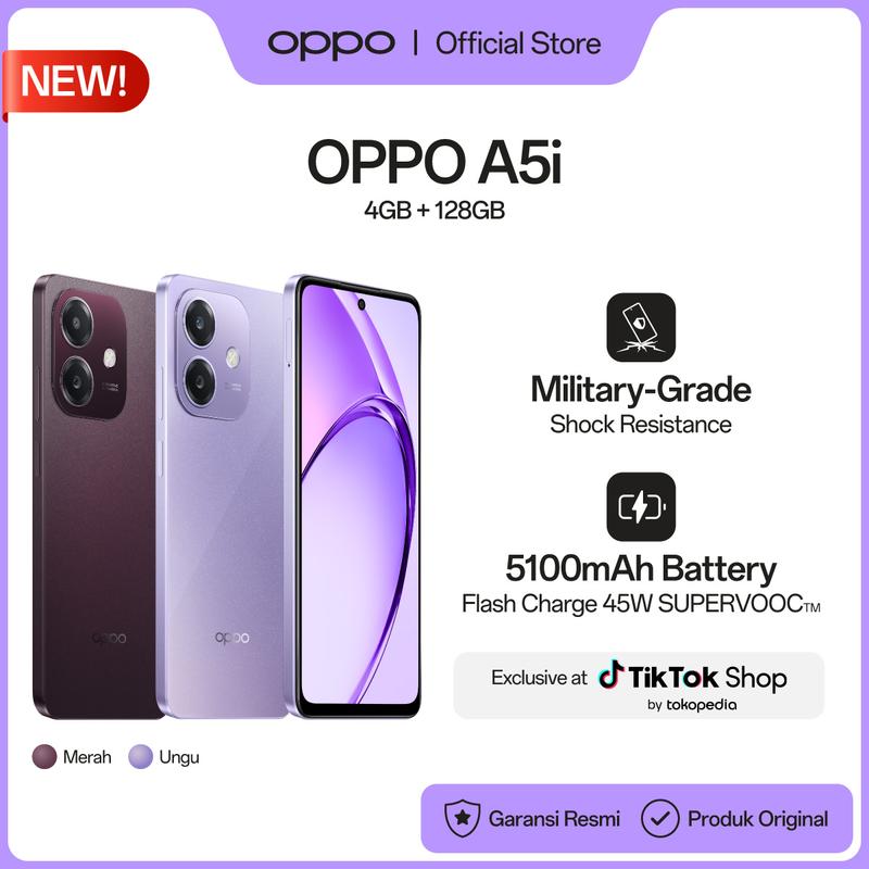 [AFDHAL APPROVED] OPPO A5i 4GB/128GB Smartphone Shop