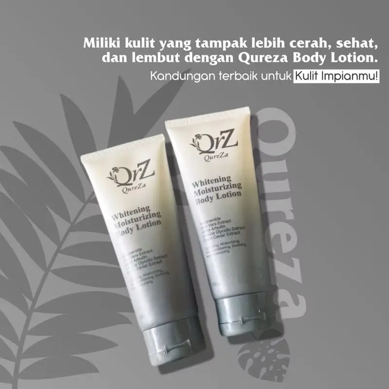 QUREZA Lotion Tubuh Pelembab dan Pencerah 2in1 Perawatan Simple dengan Hasil Maksimal isi 2pcs 100ml body  serum 5