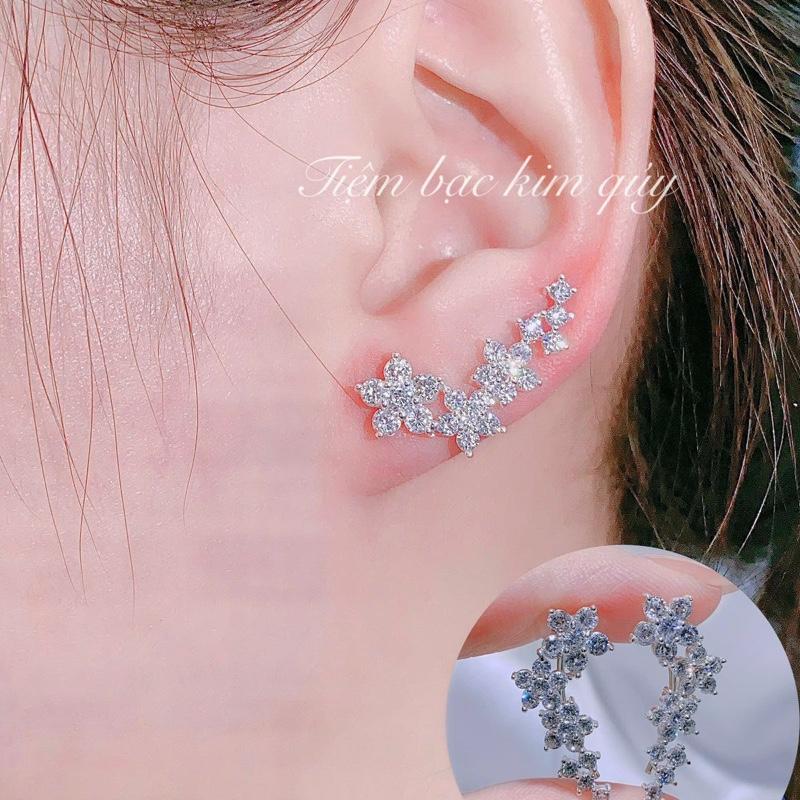  Hoa tai hoa mai sướt vành tai Khuyên Tai 