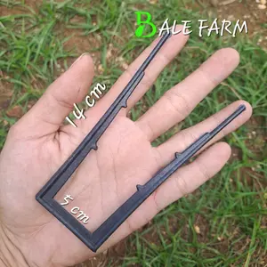 1kg pasak penjepit mulsa sujen mulsa staples mulsa panjang 14cm plastik mulsa