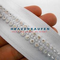 Gambar Resleting Zipper Permata Imitasi Double Warna Putih 50 cm Harga Per Pc - putih dari Heaven Kaufen Kota Malang 2 Tokopedia