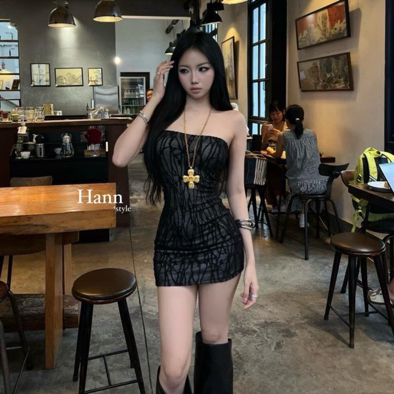  {BÁN LẺ} ĐẦM CÚP NGỰC REN QUYẾN RŨ ảnh thật của Hannstyle  