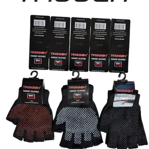 3 Pasang Sarung Tangan AntiSlip/Anti Licin Buntung Setengah Jari