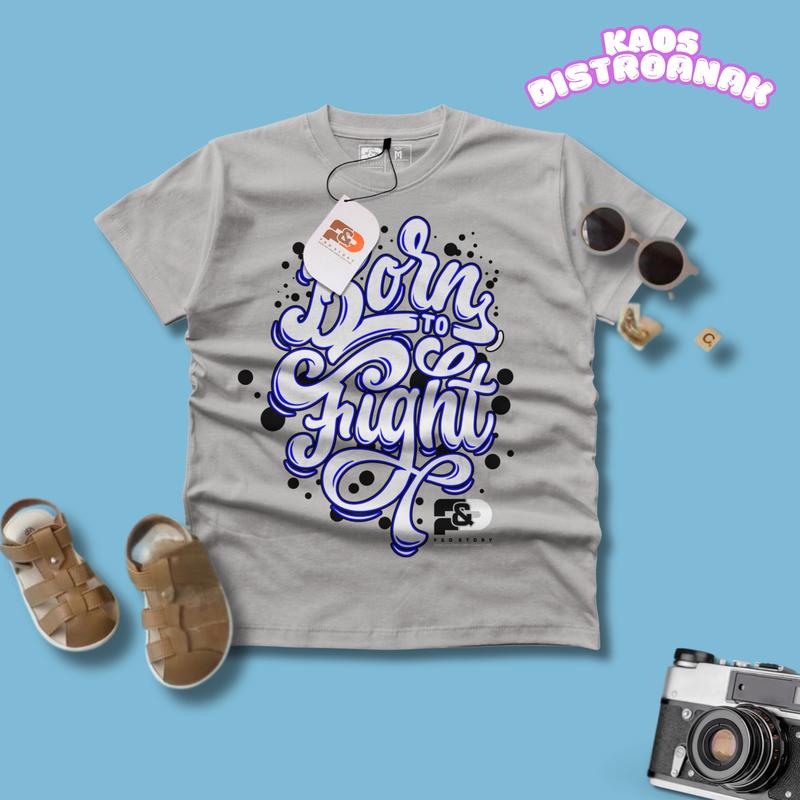 Baju Kaos Distro Anak Santai Bahan Katun 30s Usia 4-12 Tahun Cotton Laki-Laki Perempuan Motif Fashion atasan 6-7 tahun - Premium Cotton 30S 6