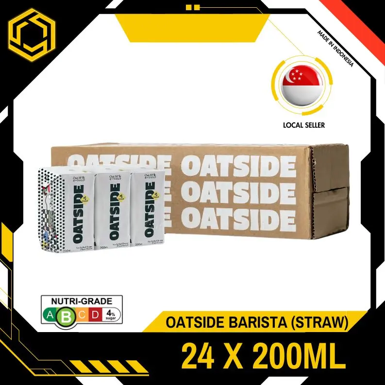 [STRAW] OATSIDE Barista 200ML X 24 (TETRA) - FREE DELIVERY within 3 working days!