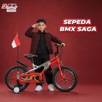 Gambar BNB (Bike N Bike) - FREE MUSIC Sepeda Anak Laki Laki Usia 3 - 9 Tahun BMX Saga Ukuran 12 16 18 Inch Ban 2.50 - Black red, 12inch dari Bike n Bike Kab. Tangerang 1 Tokopedia