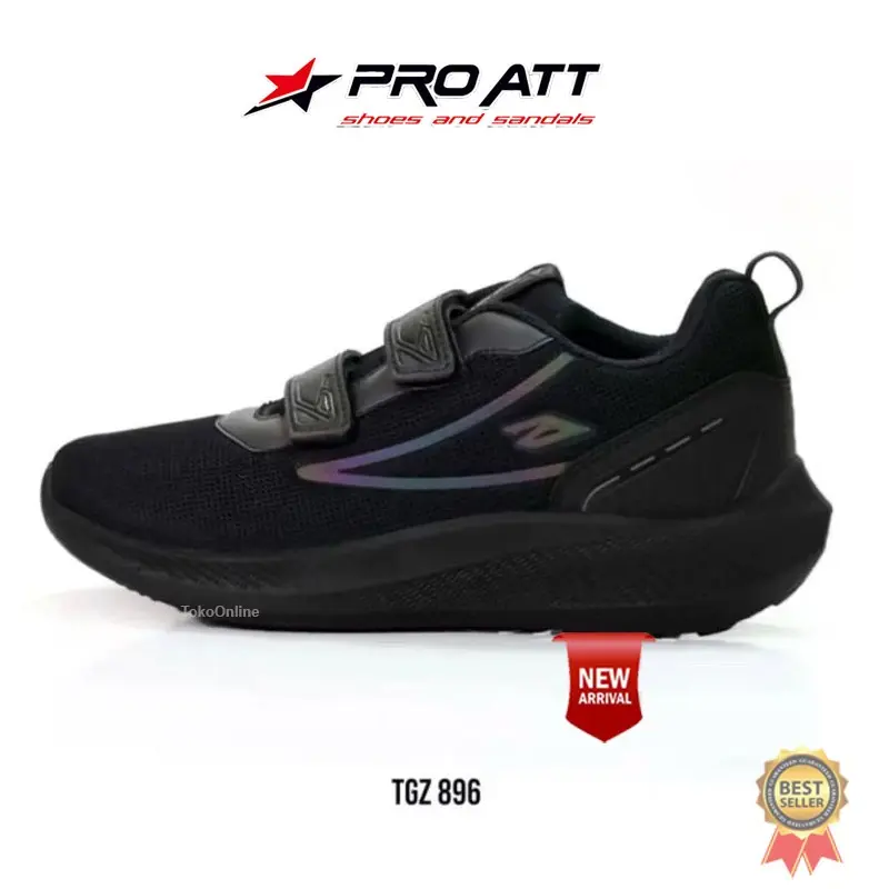 Sepatu Sekolah Pro ATT TGZ 896v Anak laki laki dan Perempuan velcro TK SD SMP