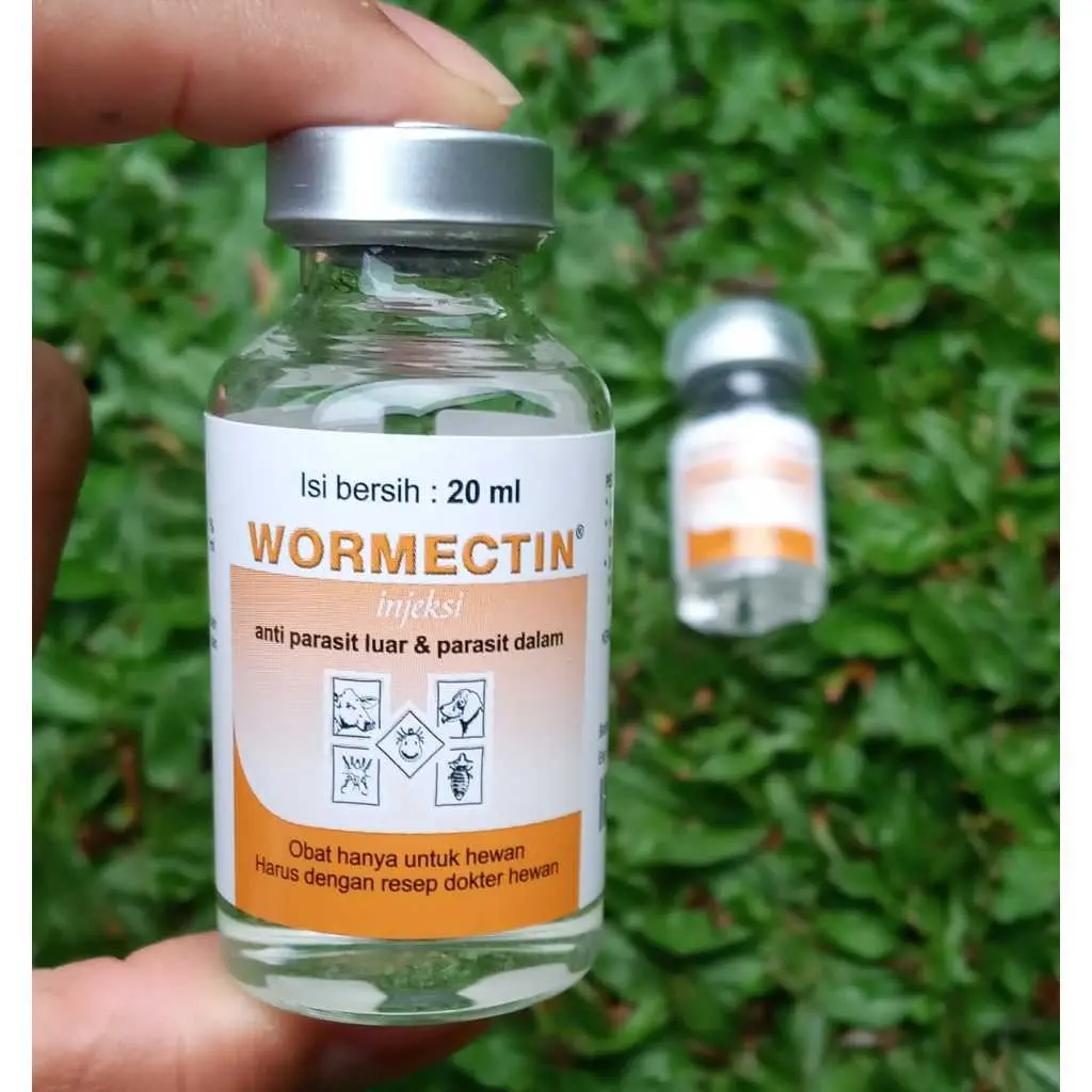 Wormectin, Obat Scabies, Kutu, Cacing, Anjing, Kucing, Kelinci, Sapi, Kambing, Domba 20 ml