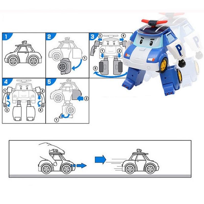 Perry Transforming Robot Transforming Car Toy Robot ของเล่นเพื่อการศึกษาสำหรับเด็ก 8