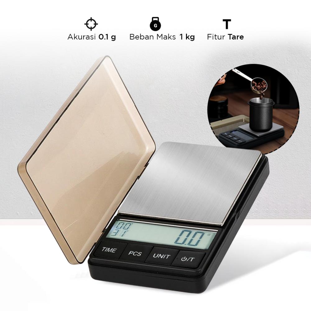 Aerbes Timbangan Kopi Digital Timer Coffee Scale 1kg 0.1g - CX1000G