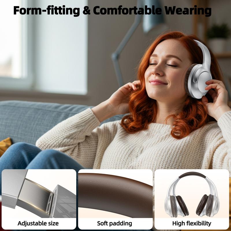 Product Introduction of GOOJODOQ J232 Bluetooth Headset Stereo Wireless 5.2 HIFI Foldable Wireless Sports Headphones Support TF Card 3.5mm Audio Interface Weight About 240g Support Noise Reduction Call Built-in Microphone 18