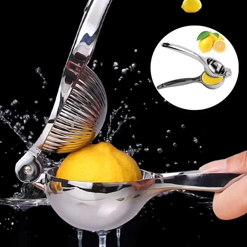 Pemeras Jeruk Manual dari Stainless Steel dan Paduan Seng, Alat Pemeras Lemon, Jeruk, dan Limau Tangan yang Kokoh dengan Desain Kekuatan Tinggi. 3