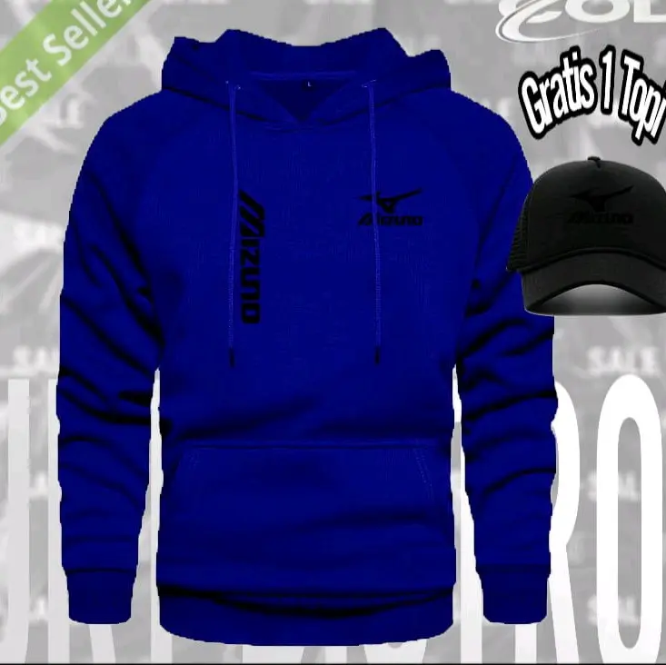 KEFA BONUS TOPI..!! Hoodie Sweater Logo 1205 M1zun0 Kirka Text Hitam bk blok Jaket Hoodie pria dan wanita Terkeren Quality Premium Fleece Nyaman 1