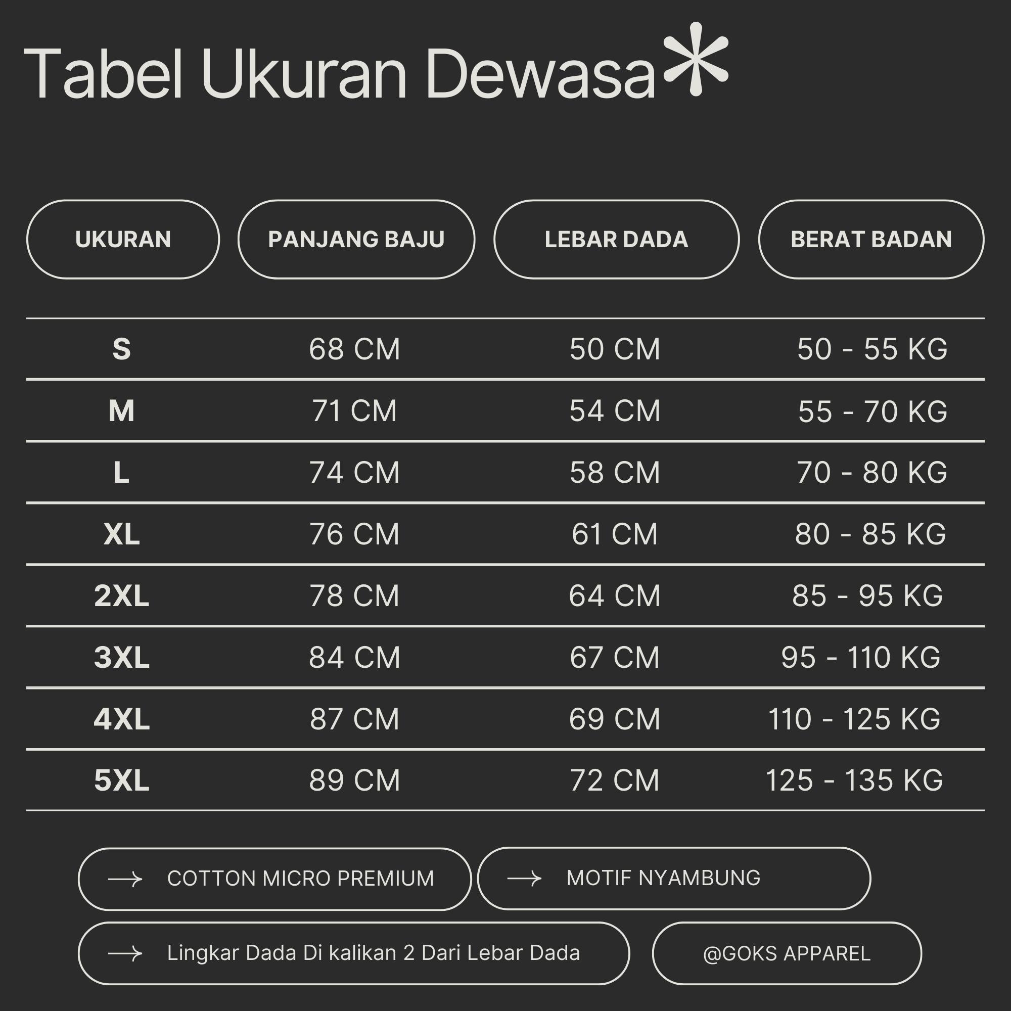 GOKS Baju Kemeja Pria Wanita Motif Full Printing Dowear Laki Laki Kekinian 433 BUKIT