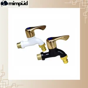 Keran Air Plastik Taman Drat Kuningan 1/2 Inch Kran Tembok Mesin Cuci