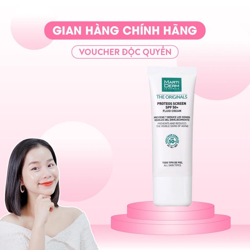 [Công ty] Kem Chống Nắng Kiềm Dầu MartiDerm The Originals Proteos Screen Fluid
